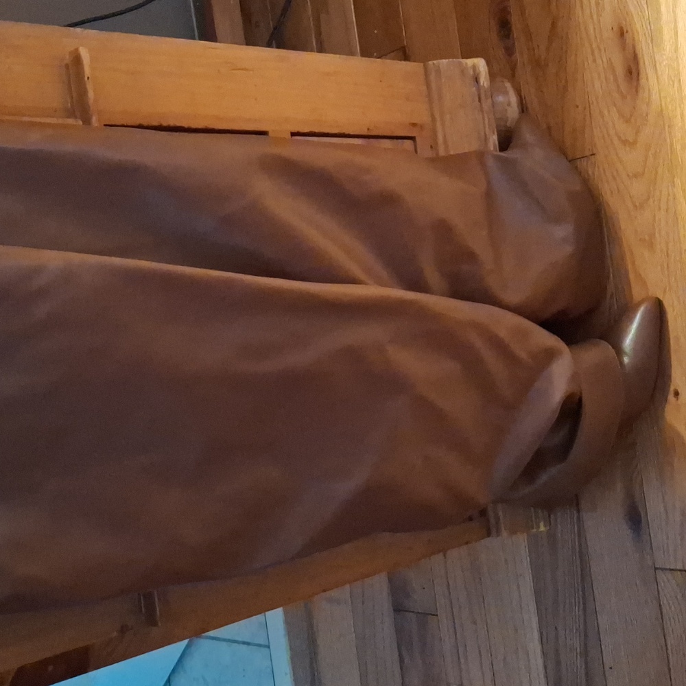 Brown Leather Knee-High Boots - Picture 6 of 9